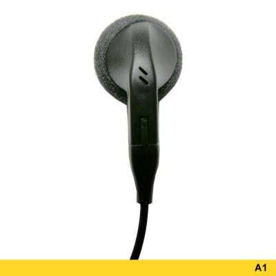 Advanced Wireless Communications A1 Ear Bud Headset with Coil and Two-wire PTT 209715 - AWEB-391-A1