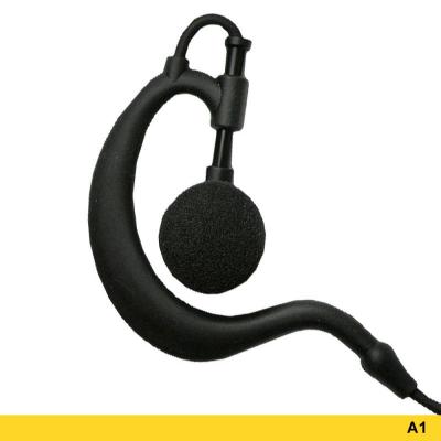 Advanced Wireless Communications A1 Ear Hook Headset with Two-wire PTT 211237 - AWEH-391-A1