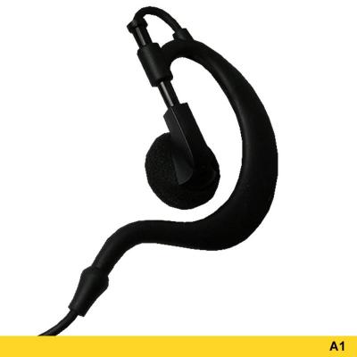 Advanced Wireless Communications A1 Ear Hook Headset with Two-wire PTT 211237 - AWEH-391-A1