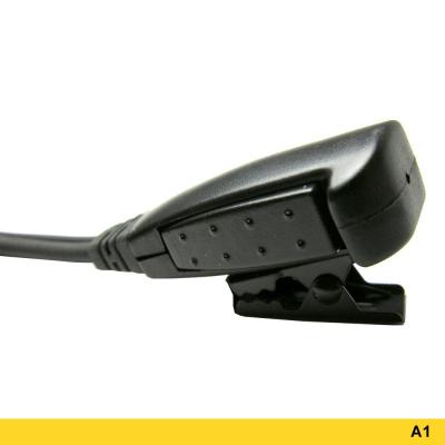 Advanced Wireless Communications A1 Ear Hook Headset with Two-wire PTT 211237 - AWEH-391-A1