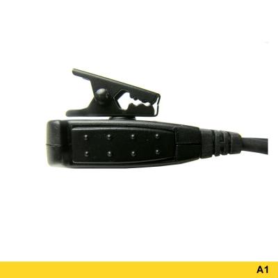 Advanced Wireless Communications A1 Ear Hook Headset with Two-wire PTT 211237 - AWEH-391-A1