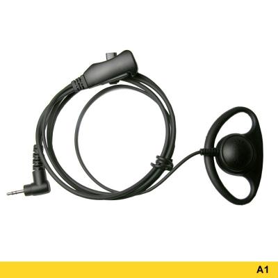 Advanced Wireless Communications A1 Ear Loop Headset with Two-wire PTT 209883 - AWEL-391-A1