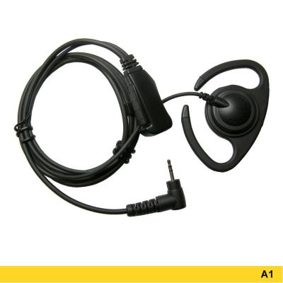 Advanced Wireless Communications A1 Flexible Ear Loop Headset with Two-wire PTT 207698 - AWFEL-391-A1