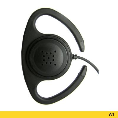 Advanced Wireless Communications A1 Flexible Ear Loop Headset with Two-wire PTT 207698 - AWFEL-391-A1