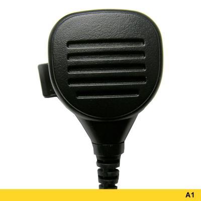 Advanced Wireless Communications A1 Mini Speaker Microphone with Coiled Two-wire PTT - 207681