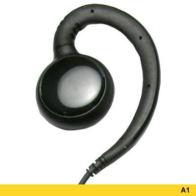 Advanced Wireless Communications A1 Reversible Ear Hook Headset with Two-wire PTT - 221043