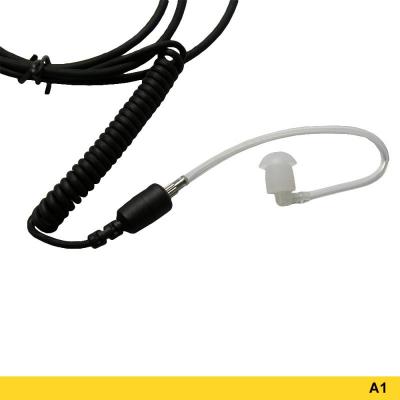 Advanced Wireless Communications A1 Standard Surveillance Headset with Short Acoustic Tube 209395 - AWSVM-391-A1