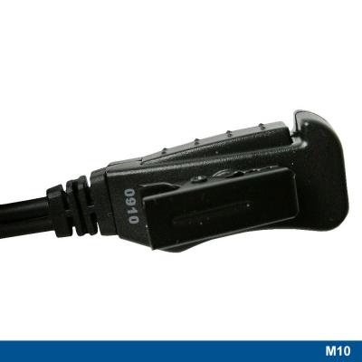 Advanced Wireless Communications M10 Ear Hook Headset with Two-wire PTT - 221343