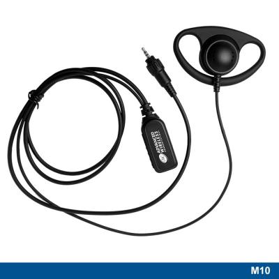 Advanced Wireless Communications M10 Ear Loop Headset with Two-wire PTT  - 221346