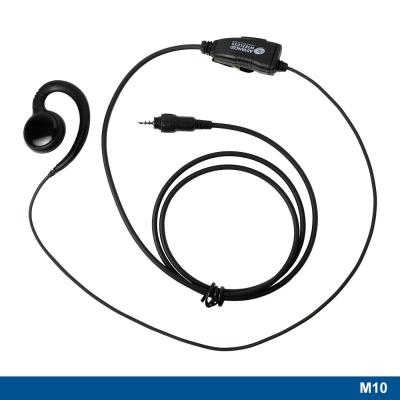 Advanced Wireless Communications M10 Reversible Ear Hook Headset with In-line PTT  - 221345