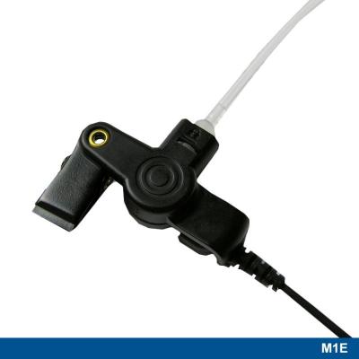 Advanced Wireless Communications M1E Surveillance Headset with Long Acoustic Tube & Two-wire PTT - 221111