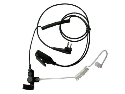Advanced Wireless Communications M1E Surveillance Headset with Long Acoustic Tube & Two-wire PTT - 221111